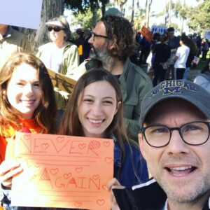 Christian Slater Instagram - Proud to stand with students making a difference #neveragain #marchforourlives