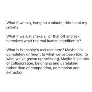 Christiana Figueres Instagram - My question to you: what if this existential crisis is actually inviting us to an existential catharsis where we accelerate our understanding of the fact that we are an integral part of the web of life?

I talk more about this with Isabel Cavelier in 
#OurStoryofNature, our new @outrageoptimism miniseries - you can listen via the link in my bio or on any podcast platform. 

#ourstoryofnature #outrageandoptimism