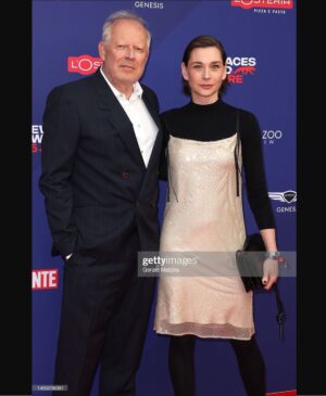 Christiane Paul Instagram - With one of my favourite collegues Axel Milberg last night at the New Faces Award 💫
Congrats to all winners!!!
.
.
.
@axel.milberg @bunte_newfaces 
.#dress by @dorotheeschumacher #styling by @andreaspeterkrings #makeup by @brigittebrenner.mua 
.#thanks to @gettyimages