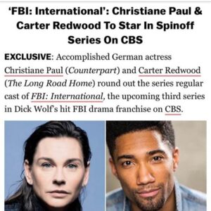 Christiane Paul Instagram - #news @deadline 
Happy to join the FBI family!
@lukekleintank @heida.reed #vinessavidotto @carterredwood
@cbstv #fbi  #thanks to @dickwolf #derekhaas #michaelkatleman .
.
.
.
#pic by #mathiasbothor
