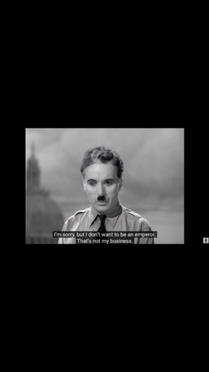 Christiane Paul Instagram - #charliechaplin in #thegreatdictator 
.
.
.
#thegreatdictatorspeech
#for #peace 🕊️