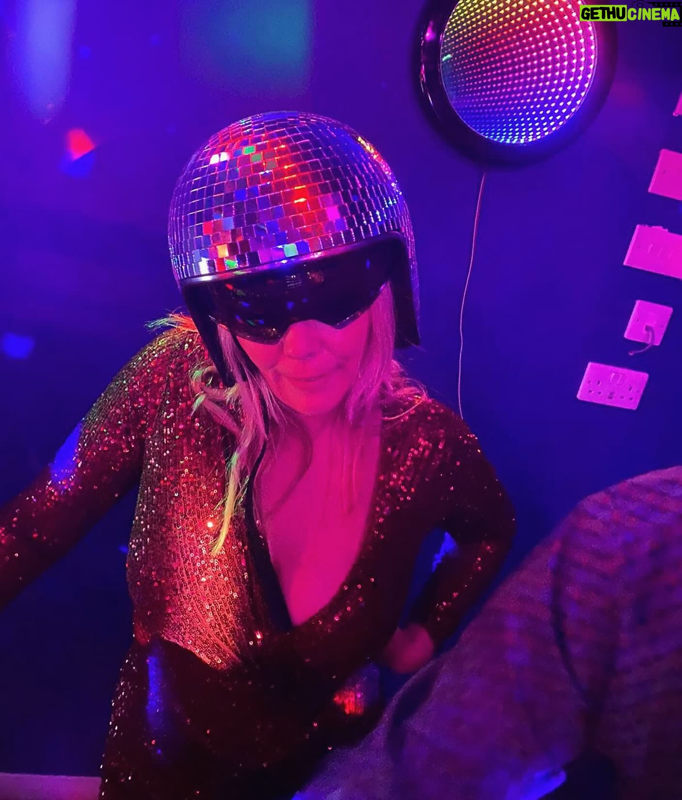 Christie Clark - 1K Likes - Turning 50th is ok, if you have a disco ball helmet!Happy New Year #2024