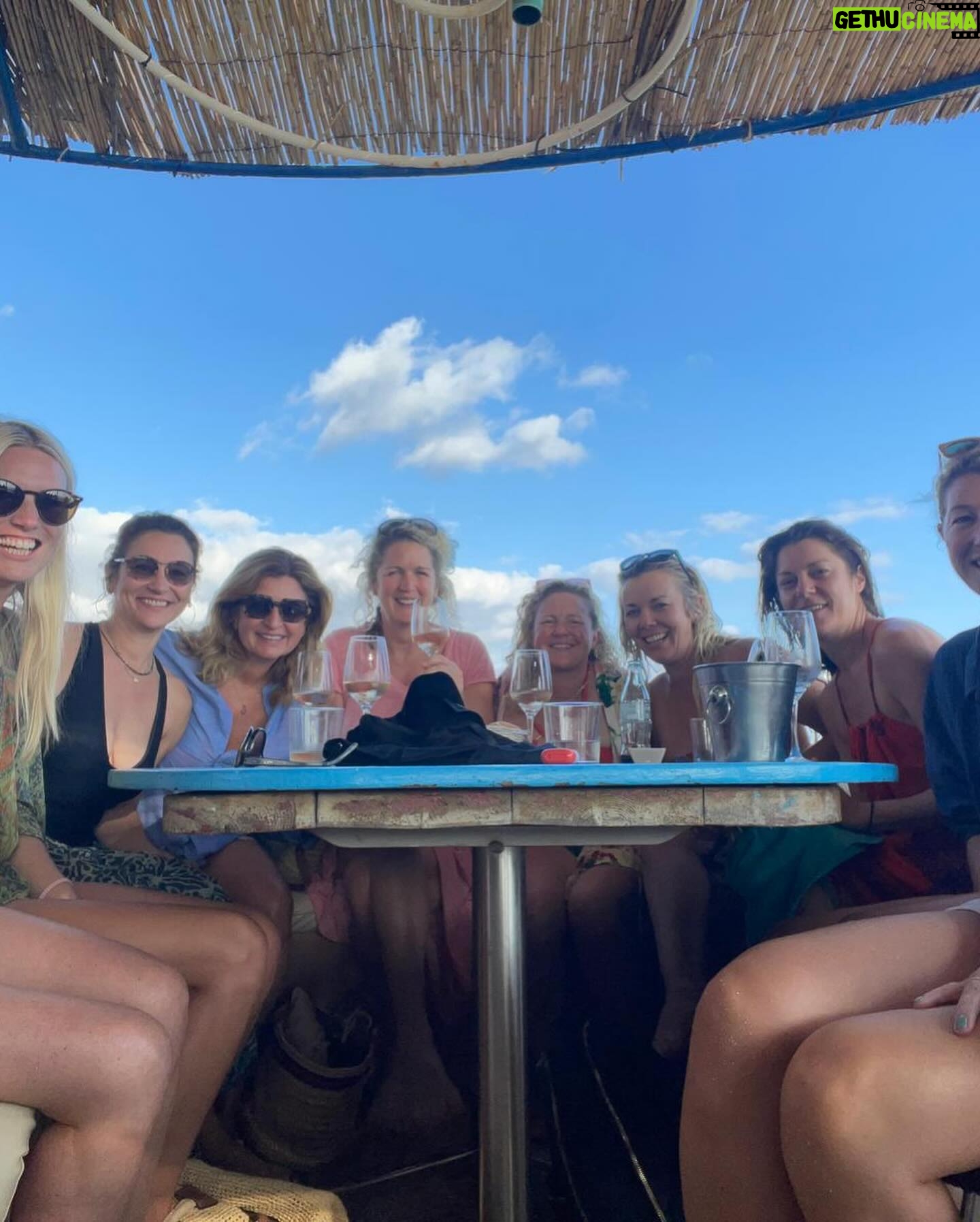 Christie Clark - 1K Likes - Ibiza yoga holiday was one of the best times I’ve ever had with favourite gals. #Ibiza is where I met my husband 23 years ago and I’m happy to say that this island embraces folks of all ages. Let’s do it again! #ravecave # sunrisewalk #benirasbeach