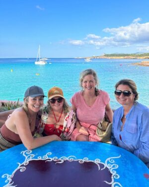 Christie Clark Instagram - Ibiza yoga holiday was one of the best times I’ve ever had with favourite gals. #Ibiza is where I met my husband 23 years ago and I’m happy to say that this island embraces folks of all ages.  Let’s do it again! #ravecave # sunrisewalk #benirasbeach