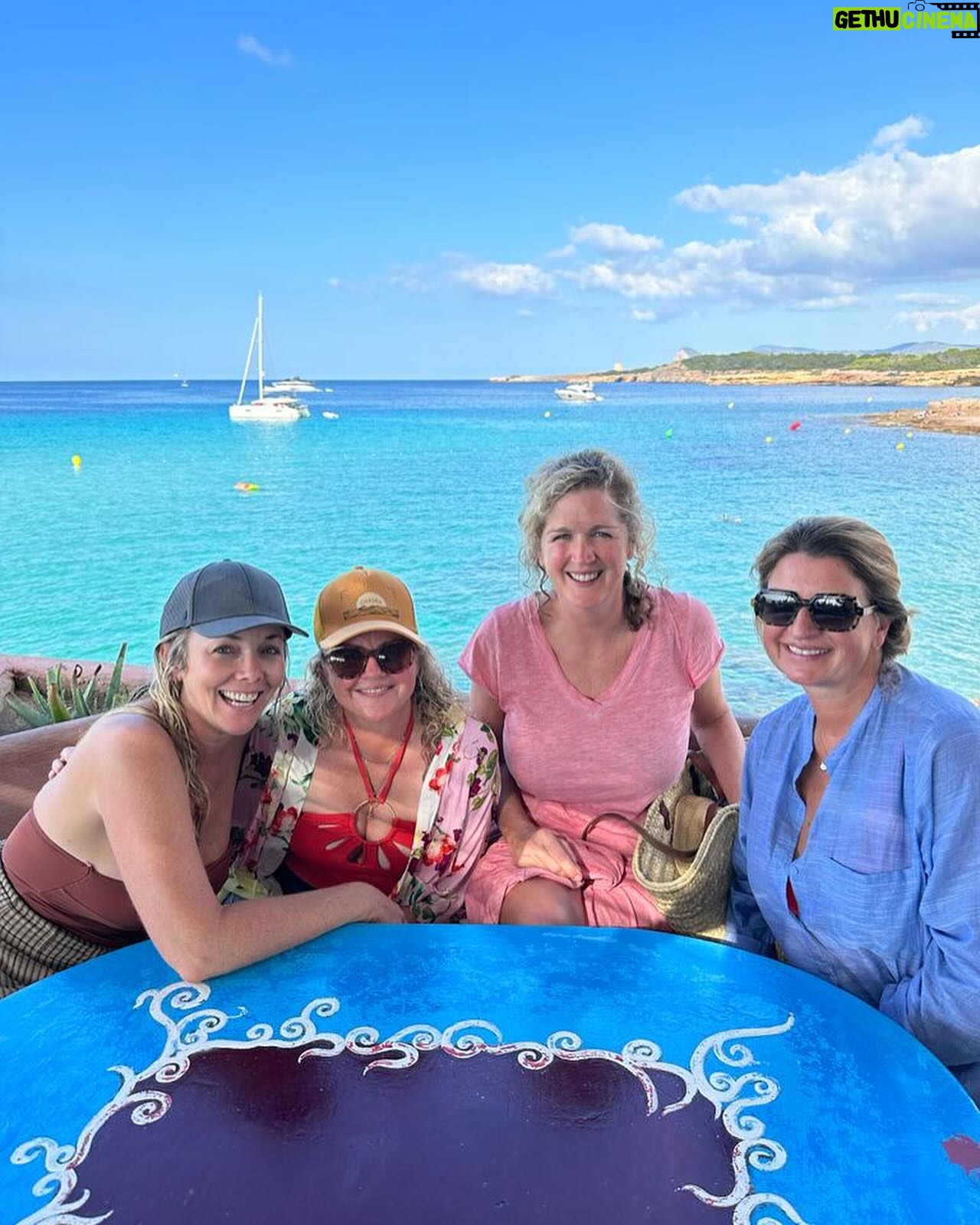 Christie Clark - 1K Likes - Ibiza yoga holiday was one of the best times I’ve ever had with favourite gals. #Ibiza is where I met my husband 23 years ago and I’m happy to say that this island embraces folks of all ages. Let’s do it again! #ravecave # sunrisewalk #benirasbeach