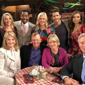Christie Clark Instagram - Some of my favourite souls in the world at #daysofourlives @alisweeney @deidrehall_official @lissaandjamesreynolds @marybeth.evans @brandonbeemer @gregvaughan and all my sweet cousins! Wonderful to get together and celebrate our dear Peggy McCay.😘