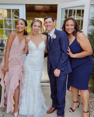 Christina Marie Karis Instagram - My baby sister got married yesterday! …to a beautiful man who loved her at first sight. A Real life fairytale🌸 Love you Ashley and Eric! Congratulations!!

#marriage #younglove #truelove #reallifefairytale