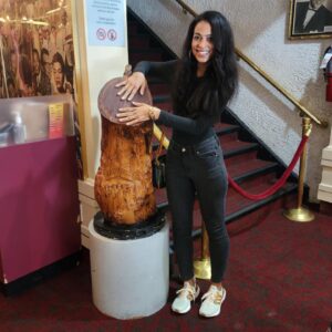 Christina Marie Karis Instagram - Thank you Billy aka “Mr. Apollo” for my private tour of this iconic theater. My grandmother used to watch this show every week. Such a memorable moment for me. The stories, the history…I could literally feel every performance since the beginning. My heart was beyond full. Even brought home a miniature “Tree of Hope”. Thank youuuu❤️❤️❤️
•
#apollotheater #harlem #apollotheaterharlem #newyorkcity #theater #thespian #blackexcellence #blacktheater #music