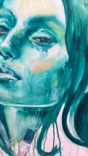 Christina Scherer Instagram - Work in progress. Two hour alla prima in oil