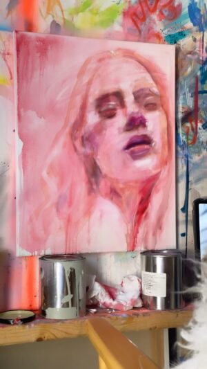 Christina Scherer Instagram - I’ve just discovered the show “Portrait Artist Of the Year” and MAN, did it get me excited to try doing some more quick oil portraits. Even though this is a short video, this painting took around 2.5 hours. 
#allaprimapainting #oilpainting #oilsketch #portraitpainting