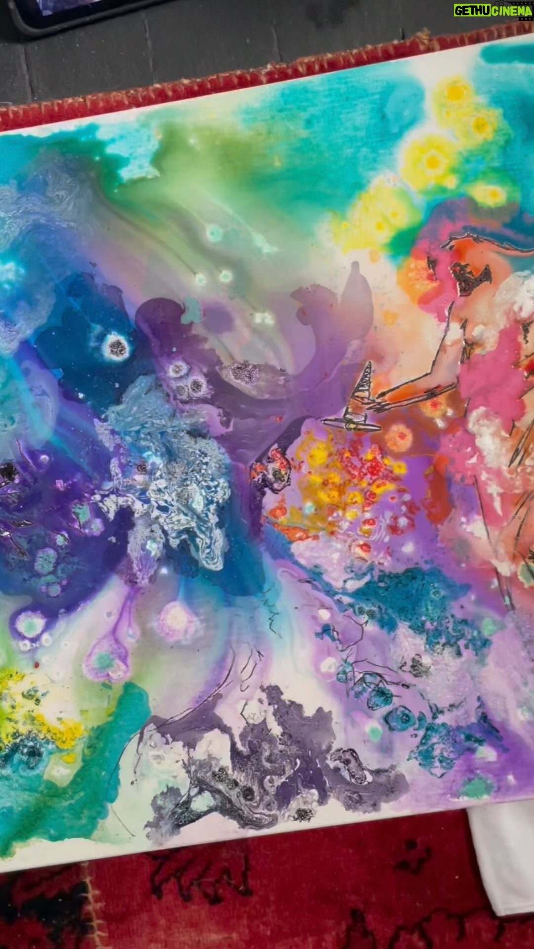 Christina Scherer - 664 Likes - Wow! Hi to all my new followers. Here is a video of the making of “The First Unicorn” 🦋✨💙 #magicalart #magicalgirl #unicorn #unicornart #mystic #magic #artist #artwork #painting #art #inks #oilpainting #fantasyart #fantasyartist #artprocess