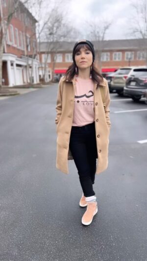 Christina Wren Instagram - “Hob” means love in Arabic. It’s the base of the delightful terms of endearment, “habibti” and “habibi,” which mean beloved. Happy day of love from this Lebanese gal and much love to my cousin who sent me the shirt! ❤️
.
.
.
.
.
.
#happyvalentinesday #valentine #love #hob #hobb #hub #lebanese #arabic #yousendme #christinawren #actor #actress