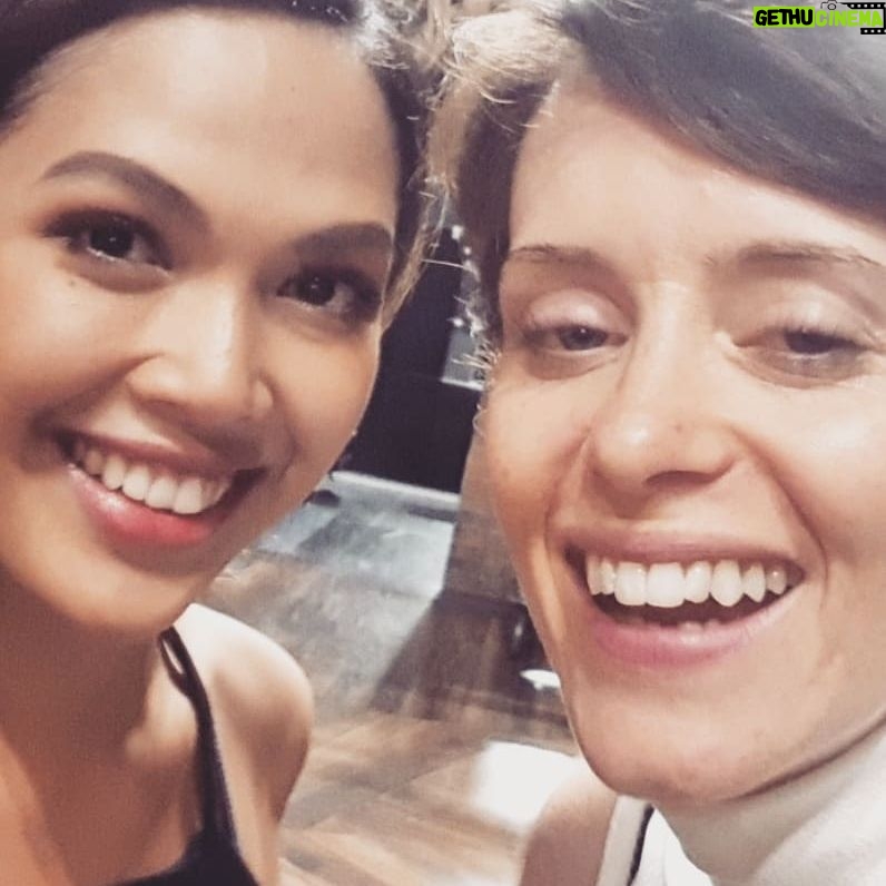 Christine Allado - 1.9K Likes - In the presence of royalty! @theclairefoy so joyful and wonderful backstage 😍♥️ such a huuuuuge fan of her powerful portrayal of the Queen 👑 in @thecrownnetflix #queenie