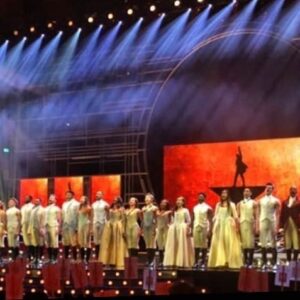 Christine Allado Instagram - I have been blessed to have known and loved every single person in this #HamFam, this show, this building. I am grateful for every single day that has brought us joy, laughter, and endless banter. I have been privileged to tell the most incredible human story about a group of people who came together and made something bigger than themselves with the strength and grace that inspired a whole nation. Thank you doesn't cut it, but I am immensely thankful for the journey, the memories, the precious friendships that have been and that are to come. May we continue to tell the story and rise up together! I love you HamFam. #andpeggy 💖💫🌠