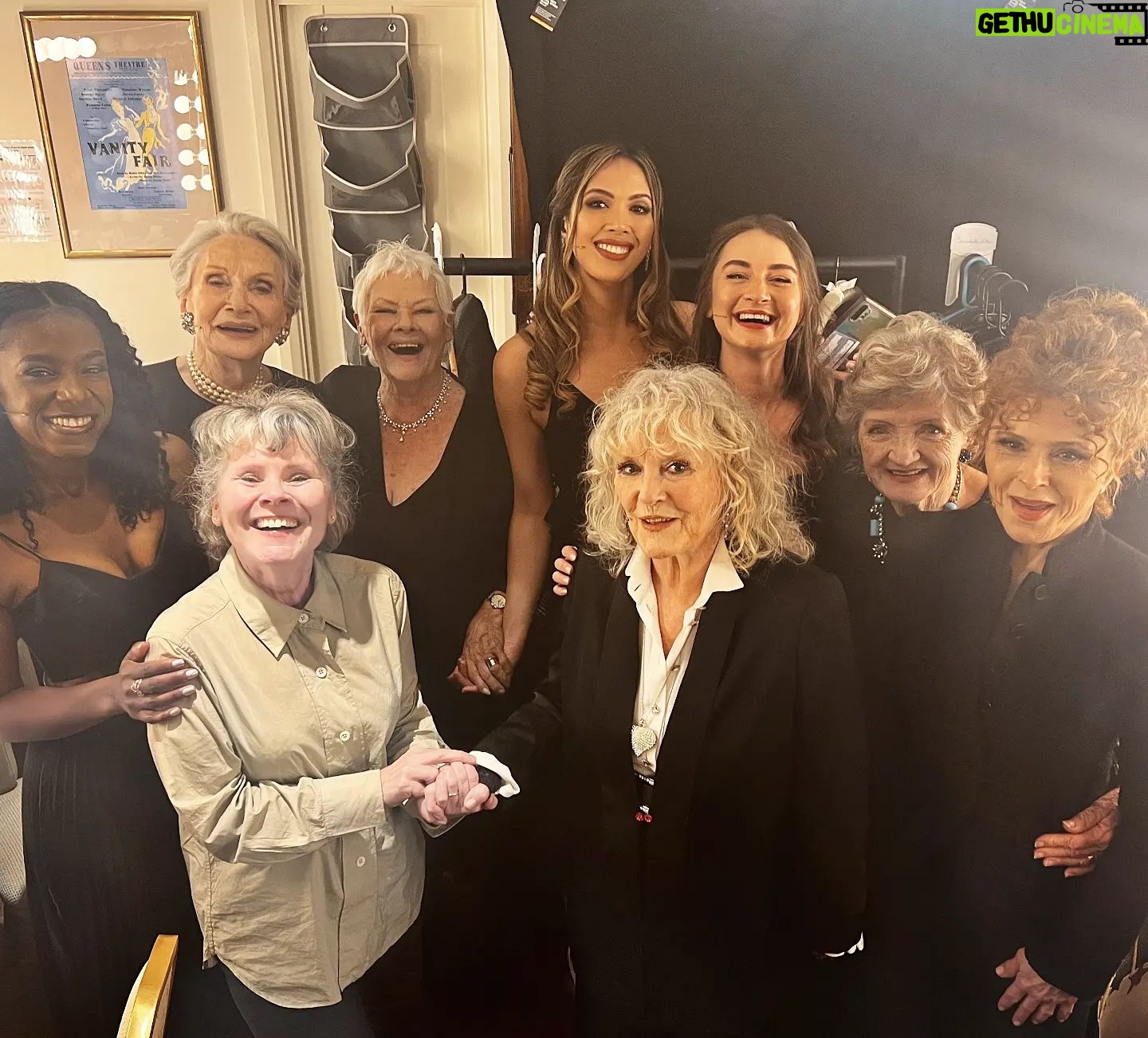 Christine Allado - 1.2K Likes - Dressing room of actual legends 🤯 a masterclass of artistry, brilliance and grace 🙏 so so lucky to share the stage with these heroes and hold Dame Judi Dench's hand who just stole everyone's hearts ❤️ #JuliaMckenzie @officialbernadettepeters @imeldastaunton #HaydnGwynne #PetulaClark
