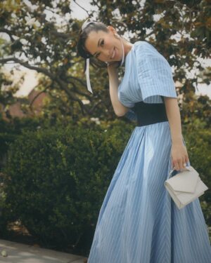 Christine Chiu Instagram - off to Kathy’s to celebrate the launch of @ruggable x The Hiltons 💙 in my #narasmith #tradwife era