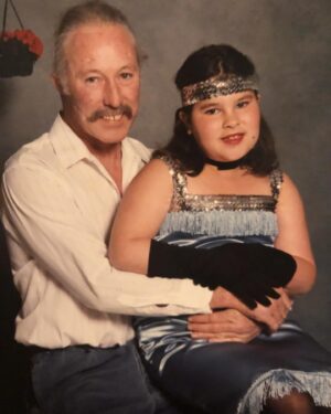 Christine Marie Evans Instagram - Happy Father’s Day! Girl Scouts Father-Daughter dance 1994. Between getting measured for my flapper dress and trying it on it had to be let out a couple inches.