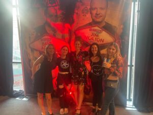 Christine Marie Evans Instagram - “I walk in stride with people
Much taller than me,
And partly it’s the boots, but,
Mostly it’s my chi” @anidifranco 

*Hanging with some of the best women in the world @krystynahutch, @annielederman, @philanthropygal & @rachelfeinstein_  after the last @guyswefcked at @skankfestnyc. The women in this community make me so happy!!!! ❤️❤️❤️