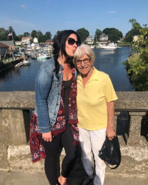 Christine Marie Evans Instagram - My Aunt Grace once asked me “If you love someone, do you think you should be honest with them even if it would hurt their feelings?” I said yes and she goes “You have a very annoying laugh and I think you should work on it.” I couldn’t help but laugh… she was such a character and she lived in the witchiest house in Rhode Island. We lost her a couple weeks before the fest… I was almost too busy to process it and I usually judge death posts, but I felt compelled. RIP Aunt Grace…we were lucky to have you for so long. ❤️❤️❤️