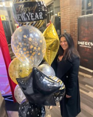 Christine Marie Evans Instagram - So much fun ringing in the New Year at @bigjayoakerson’s @pittsburghimprov shows with @yourlime, @waybrightdoctor & @juliemarierandall who came to see us all the way from California! Emily finally got to show me her adopted hometown and the shows were a blast!!! Here’s to a great 2024!!! #Steagles 🎉🎉🎉