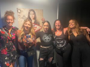 Christine Marie Evans Instagram - “I walk in stride with people
Much taller than me,
And partly it’s the boots, but,
Mostly it’s my chi” @anidifranco 

*Hanging with some of the best women in the world @krystynahutch, @annielederman, @philanthropygal & @rachelfeinstein_  after the last @guyswefcked at @skankfestnyc. The women in this community make me so happy!!!! ❤️❤️❤️
