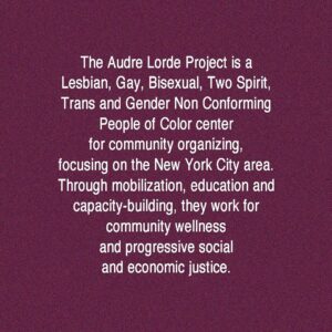 Christine and the Queens Instagram - Today, I wanted to use my platform to shed some light on the Audre Lorde Project. I got drawn to it in my researches because Audre Lorde’s words always have been important for me. Womanhood seemed less scary with her wisdom ; it felt complex and empowering and the hurt could make sense. And now, about the project. It was brought together in 1994 by Advocates for Gay Men of Color (a multi-racial network of gay men of color HIV policy advocates), and they now work for community wellness, progressive social and economic justice, through mobilization, education and capacity building. They’re focused on the New York City area. What’s interesting to me here is the notion of collective power (directly involving the communities served) and the understanding of the deep roots of sexism (which here is deflected by active anti-sexism practices, and a clear leadership of women). I donated yesterday, and if you are interested in doing so or getting involved, you can check their website out (link in stories) or check their instagram. Let’s use socials to share, nourish the discussion further, even about the doubts an ally can have (how can I make a difference? What is legitimate for me to do at this point? etc…). Well, my performance tonight is dedicated to the @audrelordeproject , to the people working on the field, to the thinkers and dreamers that are dedicating their time and energy to create a world I want to live in. Lots of love to you all 🕊 thank you @gaulminou for the visuals