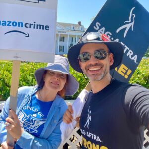 Christopher Gorham Instagram - Appreciate @triumphicdhq helping us spread the word about how important it is that @sagaftra and @wgawest WINS this strike. We’re fighting for our livelihoods. #onedaylongeronedaystronger #safaftrastrong #wgastrong