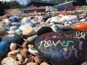 Christopher Jackson Instagram - Paid my respects today. Love is here. The memory of those lost is here.... Color and Memories and Solemnity. I pray Sweet Peace and comfort and rest for all. And that we’d all be motivated to Love Harder and Cherish each other. #pulseorlando #EndGunViolenceNow