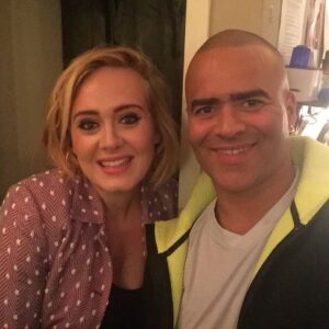 Christopher Jackson Instagram - And then Adele came to see us. So sweet to the whole crew! #hamiltonmusical #bway