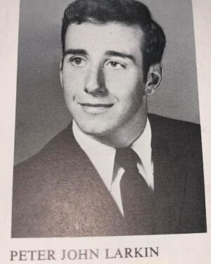 Christopher Larkin Instagram - This is my father’s high school senior portrait circa 1970. Happy Birthday, Dad. Still as dapper now as you were back then.