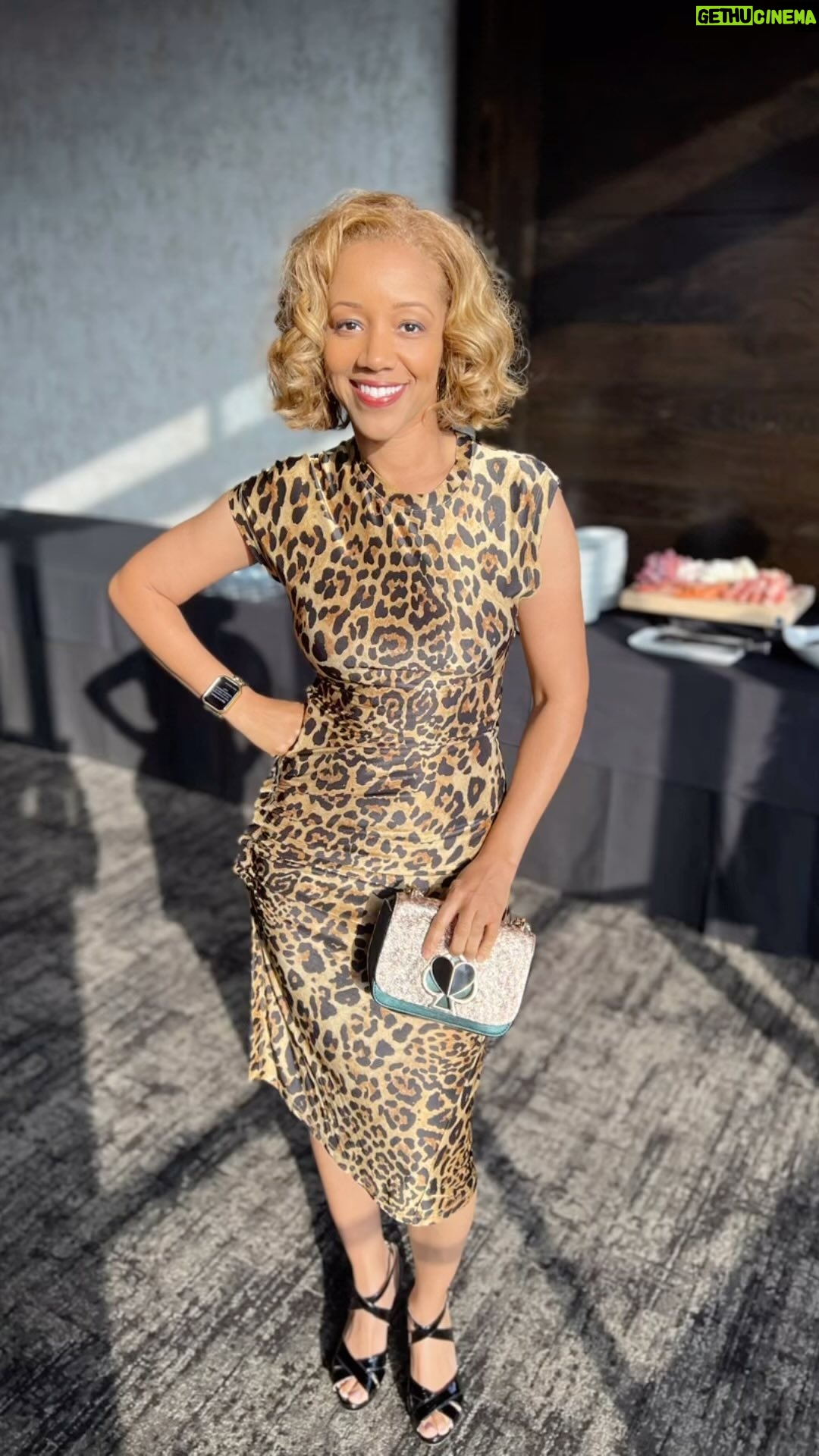 Chrystee Pharris - 3 Likes - This @rabanne Leopard print did not disappoint!?! The material made me feel first class luxury and sexy. And the @katespadeny purse made it classy. I felt like I was in another time period. Night out with old and new friends at a @jacksonmccreawhiskey event! Looking forward to the next one. Thank you @everythingtocci for pulling the look for me. You always make me feel incredible. @natashamccrea @ncsugirl23 @thesheilajackson