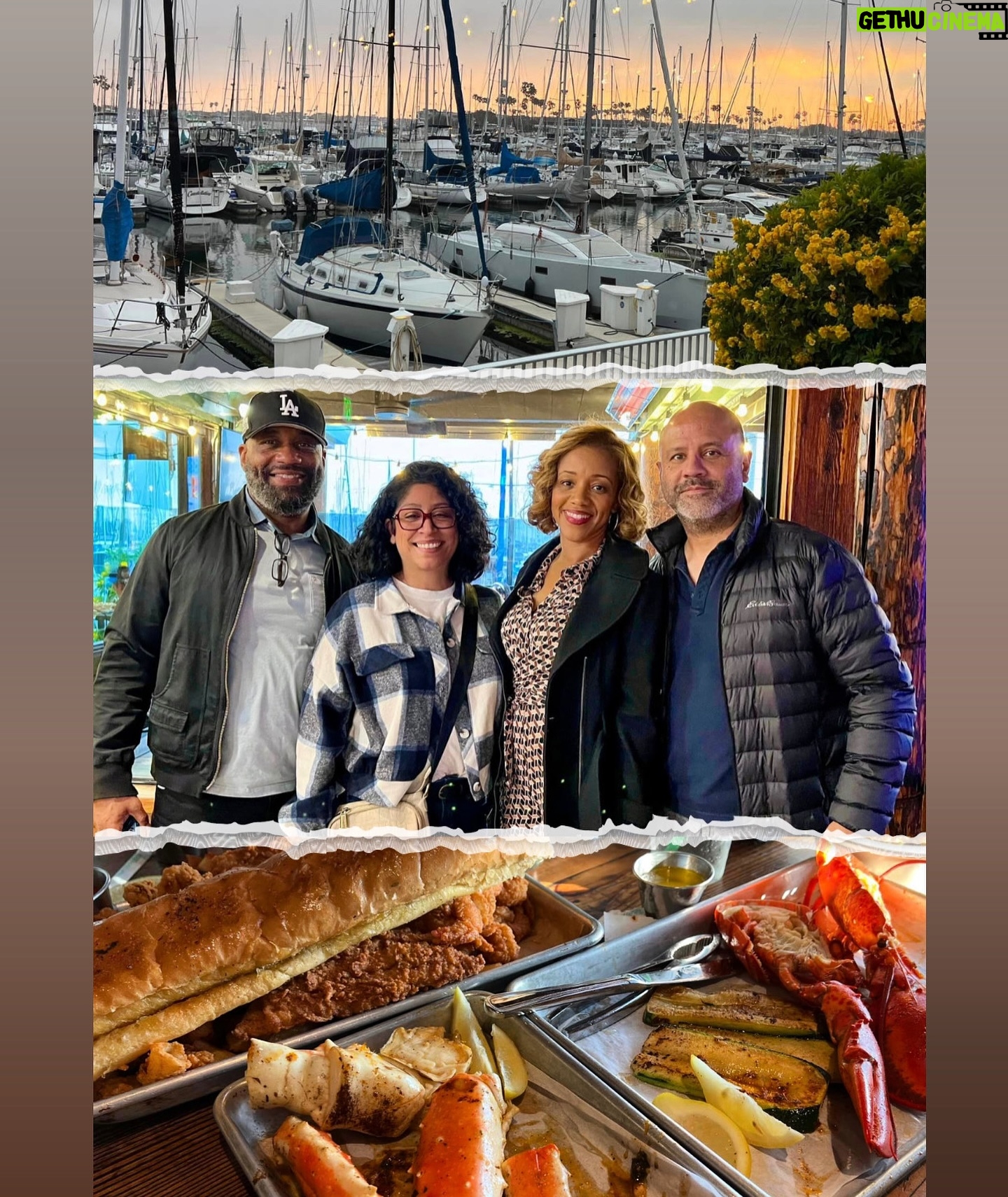 Chrystee Pharris - 3 Likes - Sunsets, seafood, and great company - the perfect recipe for a wonderful evening! 🌅🦀🥂 #GoodTimes.