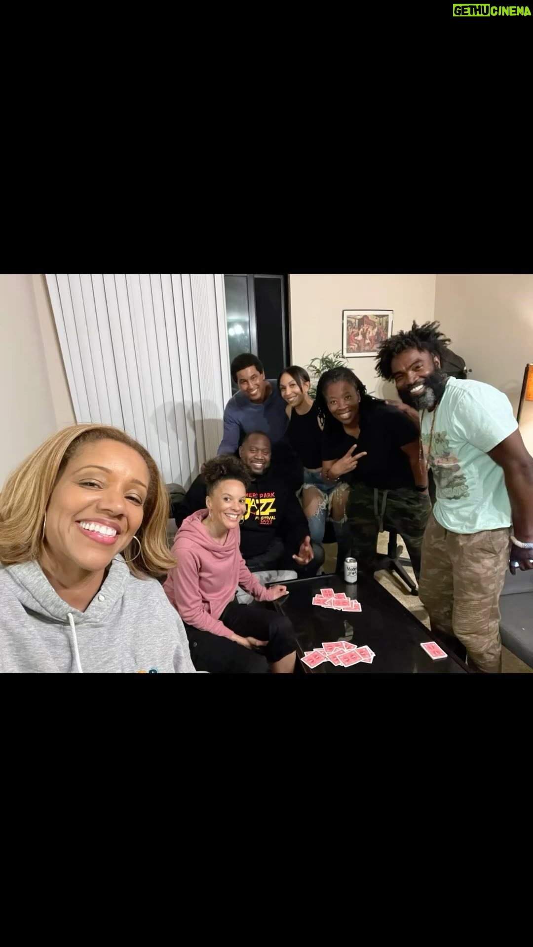 Chrystee Pharris - 3 Likes - Spades and BBQ. Nothing blacker than that! 😝. Great times! Sh*t talking too 😆. Fun night. All actors, writer, director and producers.