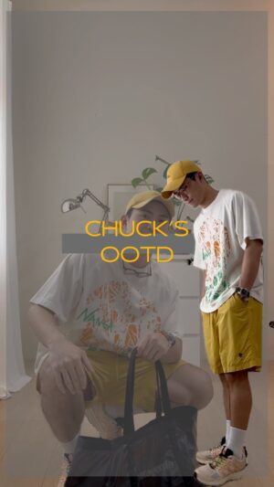 Chuck You Instagram - #chuckvoyage
夏天穿一點黃黃的應景！
不過我是覺得太陽可以當一下薪水小偷
如果不會的話可以打給我我教你🙂

👕/ #nanga 
🩳/ #reaimness
👟/ #salomon 
👜/ #patagonia