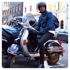 Chuku Modu Instagram - Summer'14 riding around London to and from auditions. Sometimes she took 30mins to start, other times she would just give up on me mid ride. She was stubborn but had a good heart. RIP Donatello. Time for a Harley. Snapped by @italianroom #vespapx125 #vespa #london