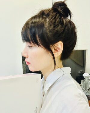 Cincin Jao Instagram - 原來我頭有這麼圓，是真的包子頭了

最愛🦈