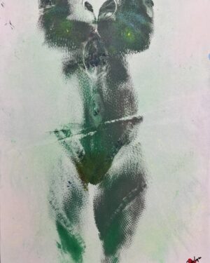 Cindy Lopes Instagram - #reptilienne  tirée de mon expo « Coco fesse » 💚