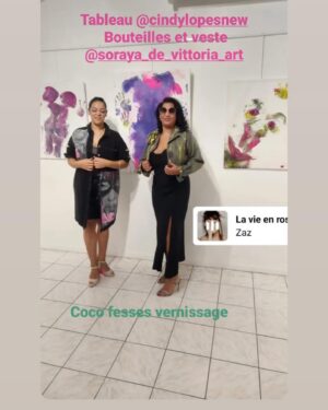 Cindy Lopes Instagram - Vernissage à la Concorde art Gallery hier, merci 🙏