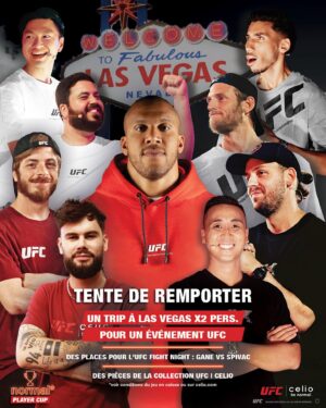 Ciryl Gane Instagram - Comme annoncé, on envoie du lourd avec @celio_benormal ! On vous fait gagner un trip à Vegas pour l'UFC 296, des places pour #UFCParis et des pièces de la collection UFC | celio 🔥
T'as plus qu'à :
- follow @celio_benormal
- like et comment le post épinglé @celio_benormal
Rdv à Paris le 2 septembre 😉