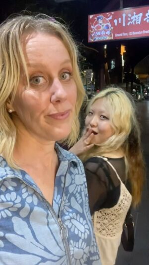 Claire Hooper Instagram - A sweaty plug! Gross!
I recommend you hit Grace Zhang’s new solo show like I hit the dance floor last night. She’s opening at Storyville Tuesday 9th at 5.15pm. I directed her show and it’s wild and wise and exciting. Good luck, my dear GZ.