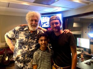 Clancy Brown Instagram - Now that the full third season of #13DaysOfHalloween has unfolded here’s a #behindthescenes photo. Carter Rockwood (Max) and creator Alex Williams. Thanks to all the listeners who took the journey with us. (Who guessed Bezalel was wearing a Hawaiian shirt?)