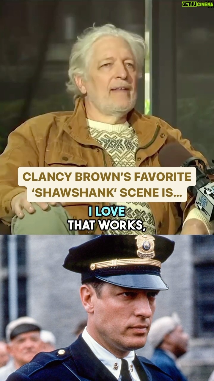 Clancy Brown - 19.6K Likes - @therealclancybrown discusses his favorite scene from ‘The Shawshank Redemption’ and reveals a hilarious fun fact from his acting career 🤣
