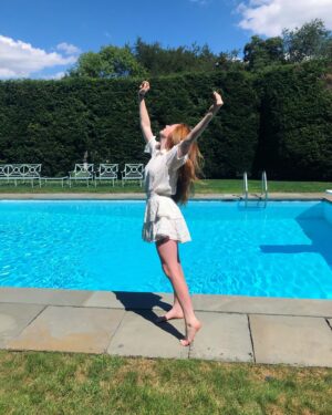 Clare Foley Instagram - soaking up the end of summer 🌞