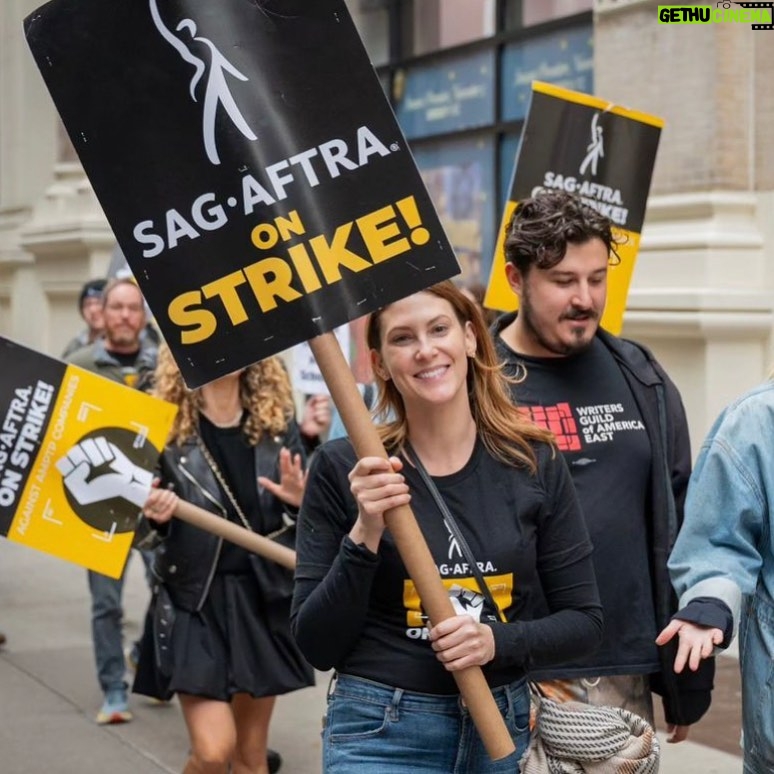 Clarke Wolfe - 574 Likes - As long as it takes… #SAGAFTRAStrong 📸 by @holaalexrivero 🎭 #onedaystronger #onedaylonger #endthestrikeAMPTP #AMPTP