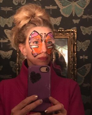 Claudia Black Instagram - Not bad for hand drawn in ten minutes. #HappyHalloween everyone.