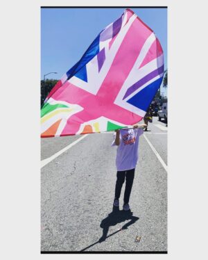 Claudia Black Instagram - I present to you Madonna Mercury. A little Live Aid, a little  Ray of Light, a lot fierce. She marched for her family in four inch Jimmy Choos (most of the way) and has ten blisters and many grateful love-filled memories to show for it. Thank you #loveisgreat for your sterling hospitality. Thank you #lapride for the strength we can experience together whilst in our truth and vulnerability.  Thank you to loving, open-hearted and open-minded communities who make coming out a thing of true beauty and boundless celebration. I appreciate how rare that is. Our work as a human race is to make that the norm. Life is hard. Living in one’s truth, harder. I love everyone in the world who is risking and supporting that. And everyone trying to find their way to it. Whatever that is for you and yours. Madonna Mercury salutes you and all your courageous endeavors. Lets live and love boldly and radically. Together.