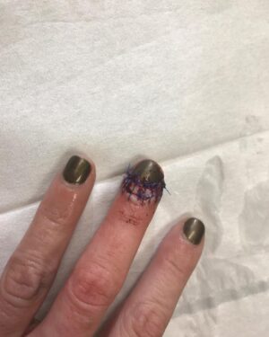Claudia Black Instagram - #frankenfinger