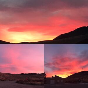 Claudia Black Instagram - #nofilter then we got treated to an amazing sky to end our crazy day. Though likely a result of the fires we were still grateful for the beauty.