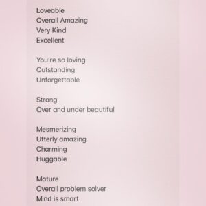 Claudia Black Instagram - This is the acrostic poem my ten year old wrote for me on the Mother’s Day card he made me for today. How fricking lucky am I?!