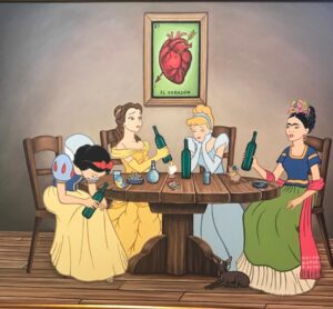 Claudia Black Instagram - The world is on fire and to add to it all, I know a lot of sisters who are currently working through heartbreak. Saw this in an exhibition a few weeks ago and it's pretty much my current favourite thing. Trying to find artist's name. Will add when I do. Ladies, everywhere with broken hearts...this is for you 🌺💋❤️